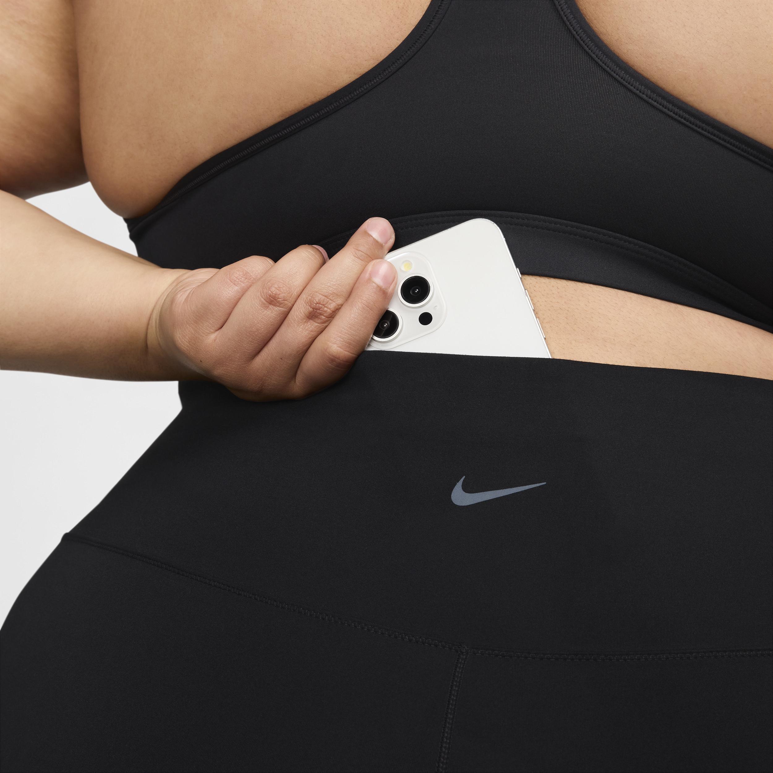 Nike Womens One High-Waisted 8 Biker Shorts with Pockets (Plus Size) | FZ6760-010 Product Image