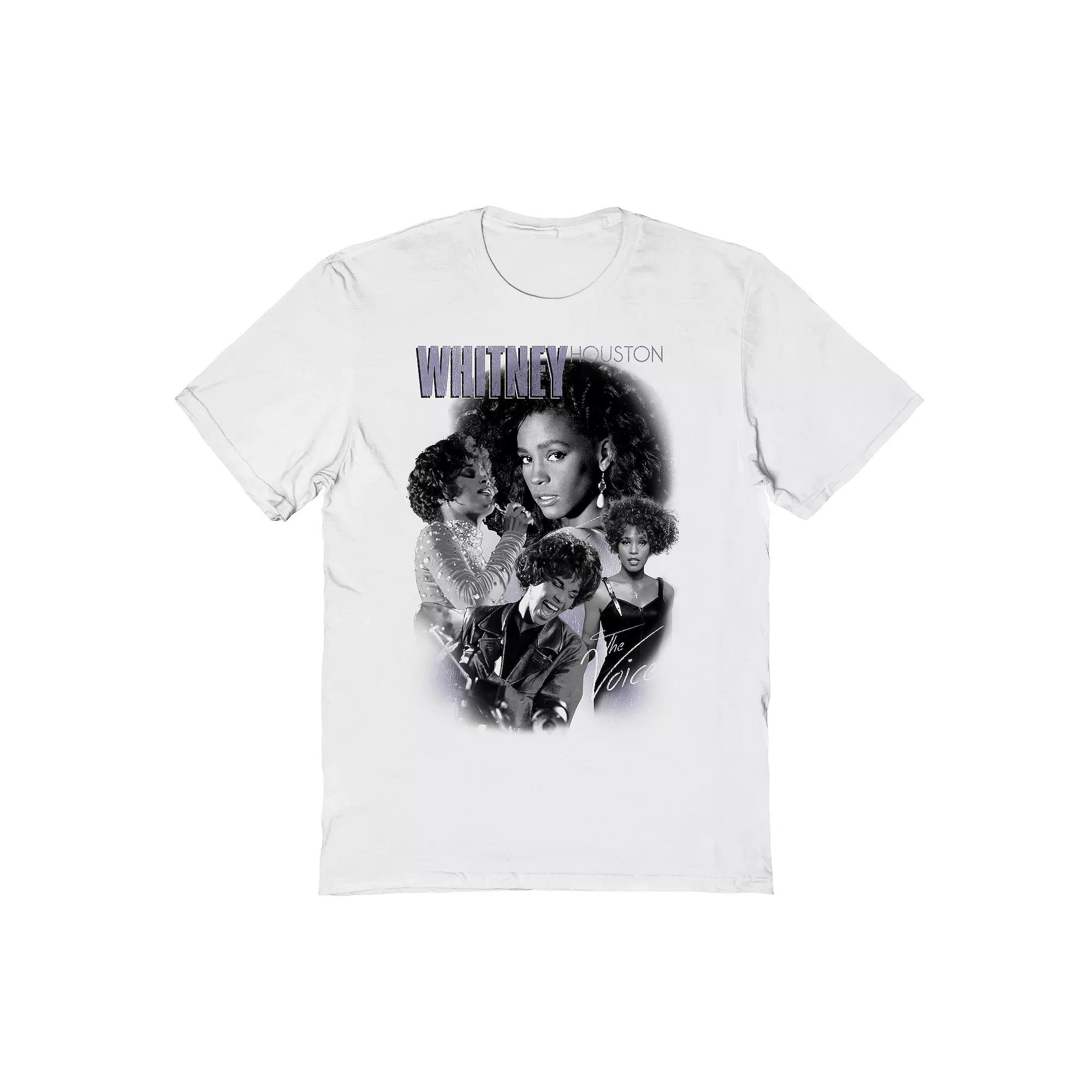 Men's The Voice Whitney Houston Graphic Tee, Size: Large, White Product Image