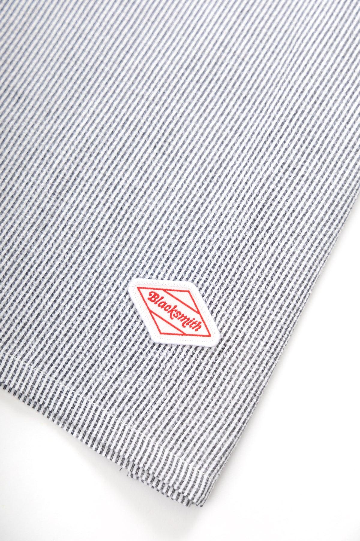 Blacksmith - Short Sleeved Popover Shirt - Black Seersucker Product Image