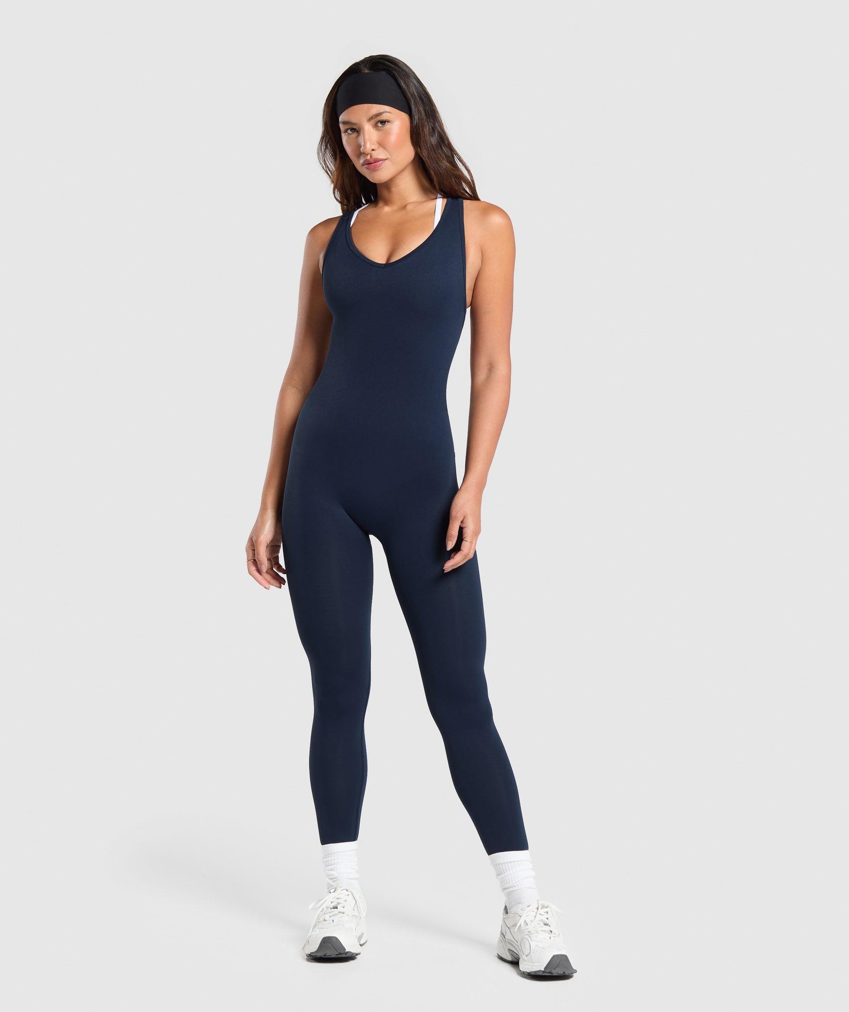 Gymshark Everyday Seamless All in One - Navy Female Product Image