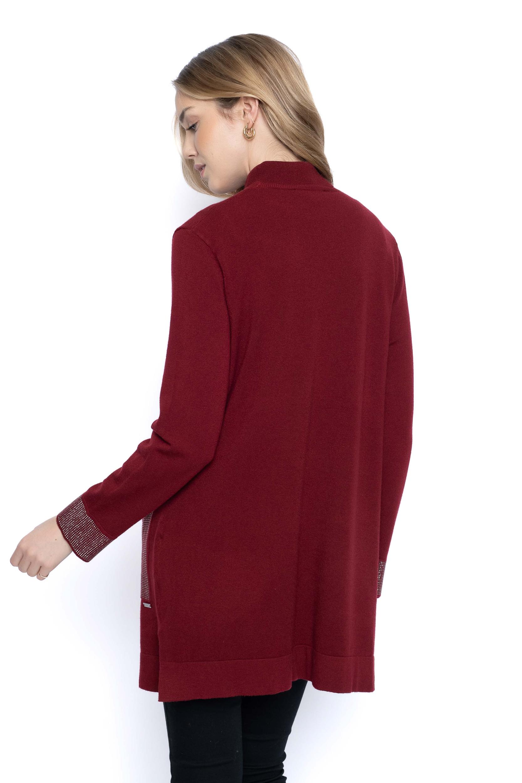 Rhinestone Open Front Jacket Product Image