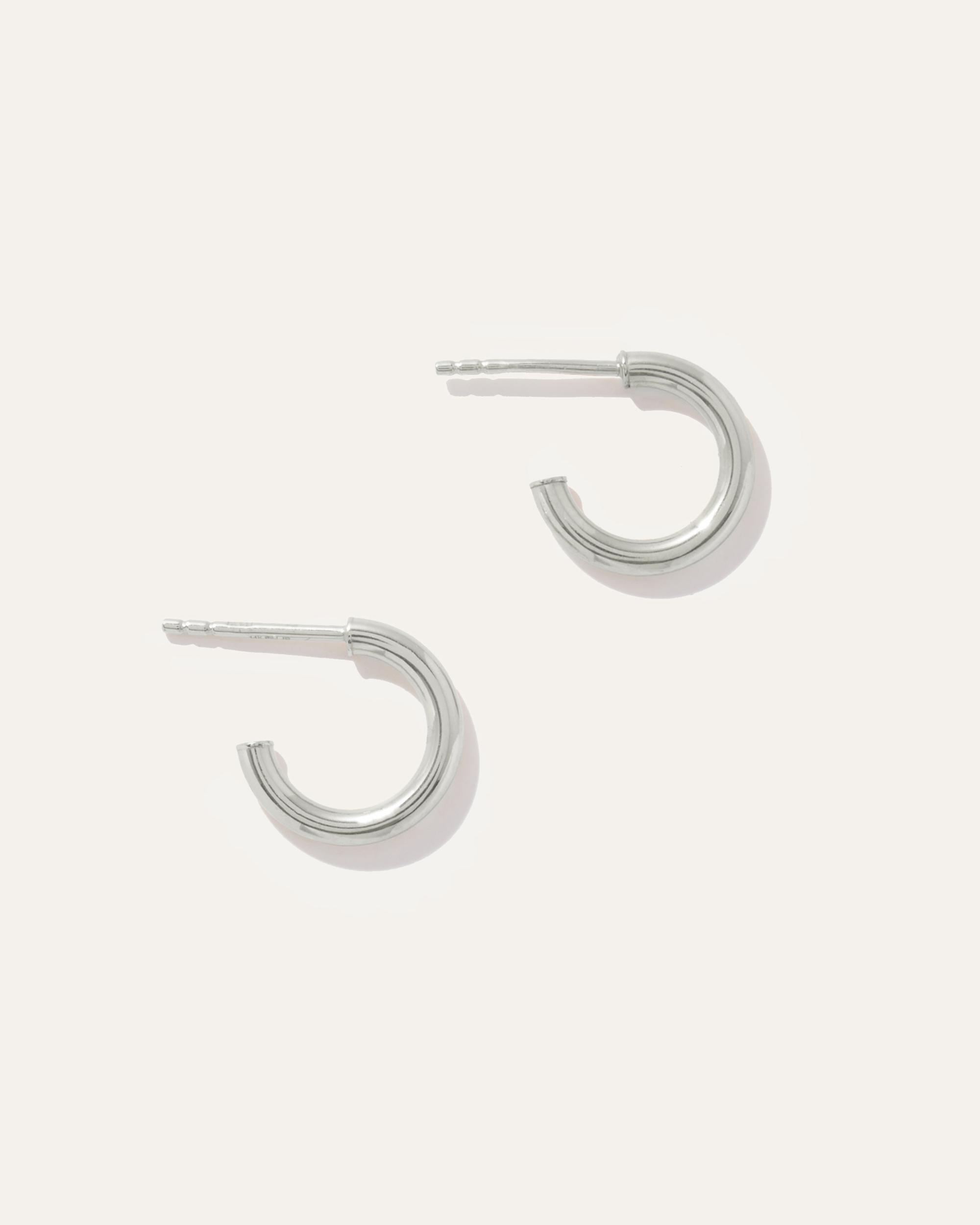 Quince | Women's 14K Gold Half Huggie Hoop Earrings Product Image