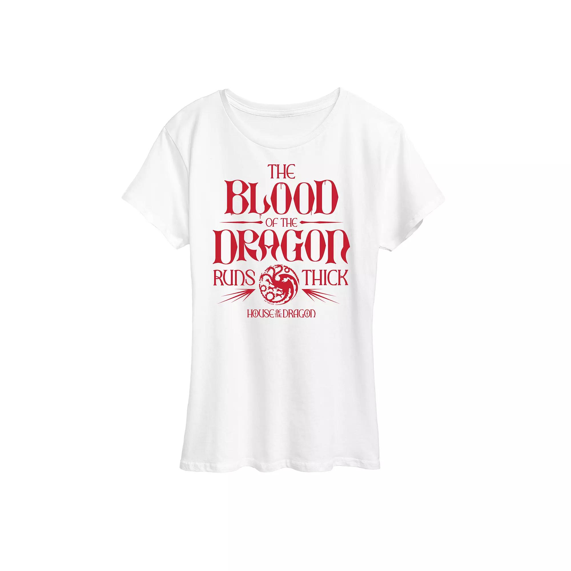Women's House of the Dragon Blood Of A Dragon Graphic Tee,  Product Image