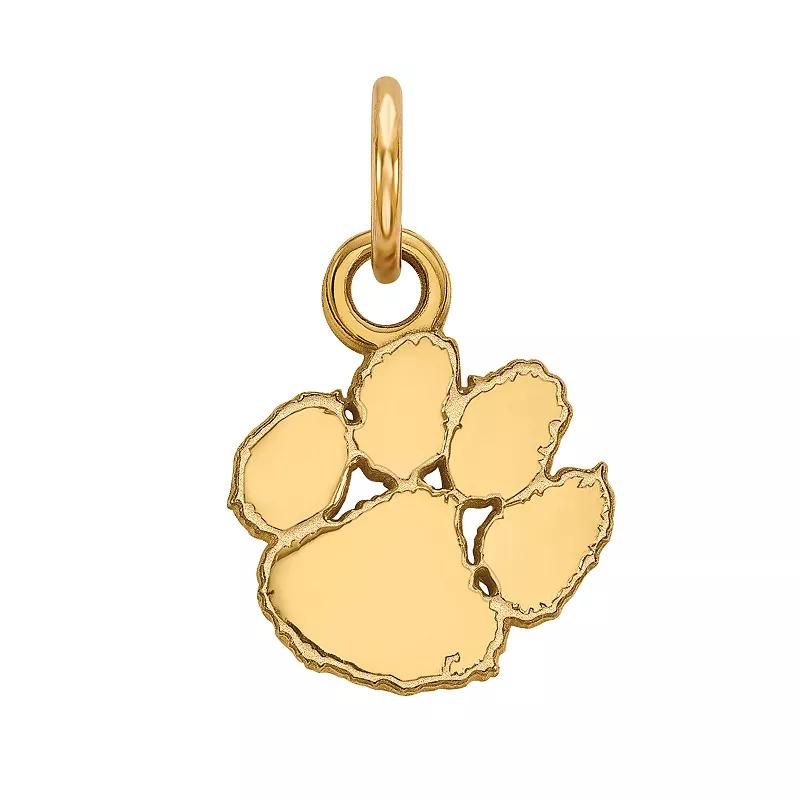 LogoArt Sterling Silver 14k Gold Plated Clemson Tigers XS Pendant, Women's, Size: 15 mm Product Image