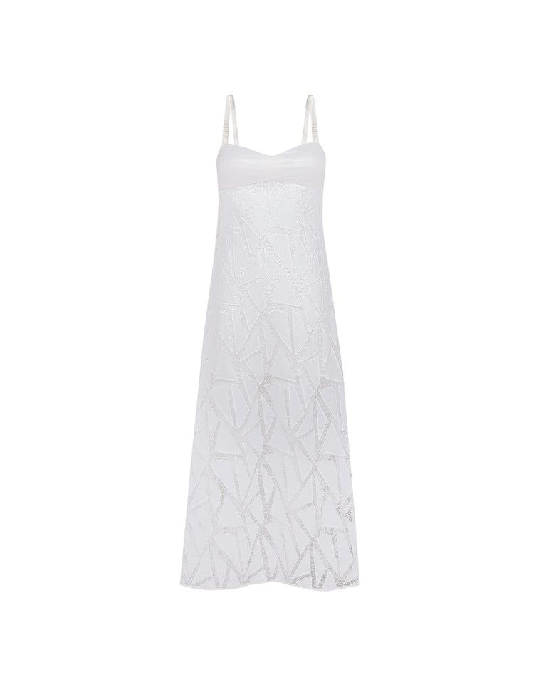 Eleni Long Dress (exchange only) - Off White Product Image