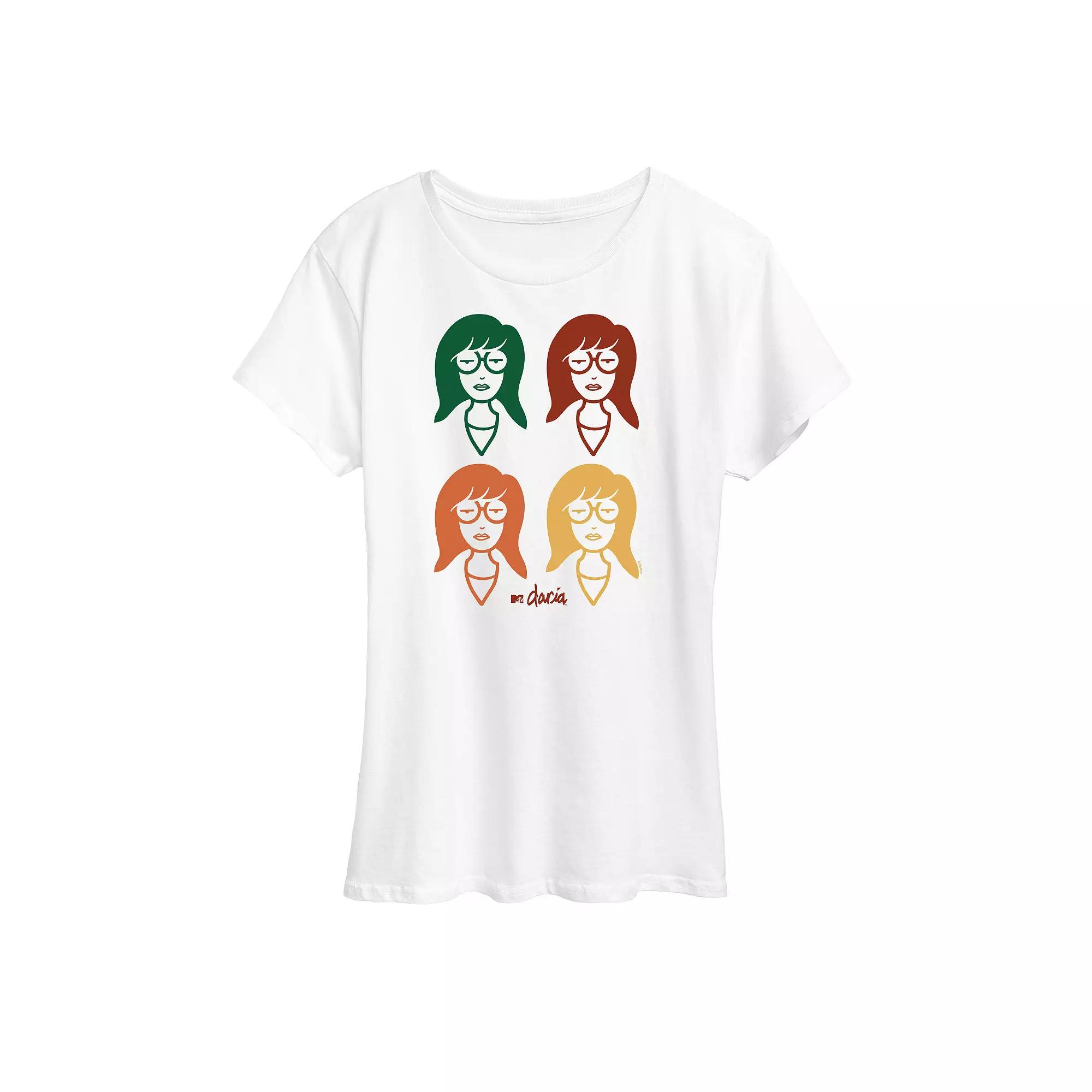 Women's Daria Grid Graphic Tee, Girl's,  Product Image