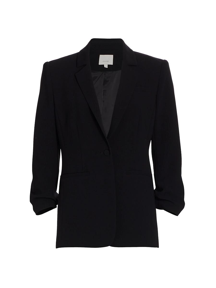 Womens Khloe Crepe Ruched Blazer Product Image