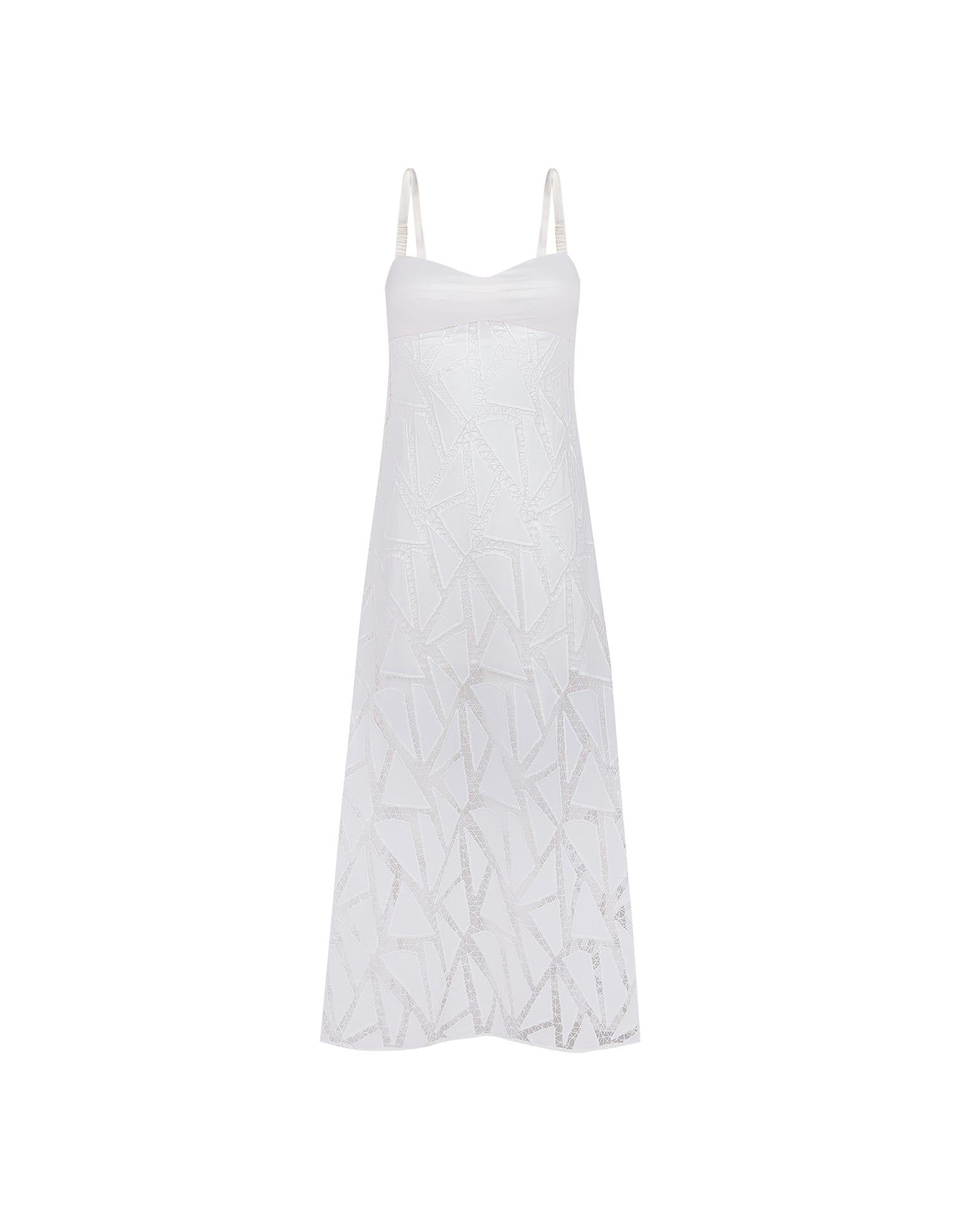 Eleni Long Dress (exchange only) - Off White Product Image