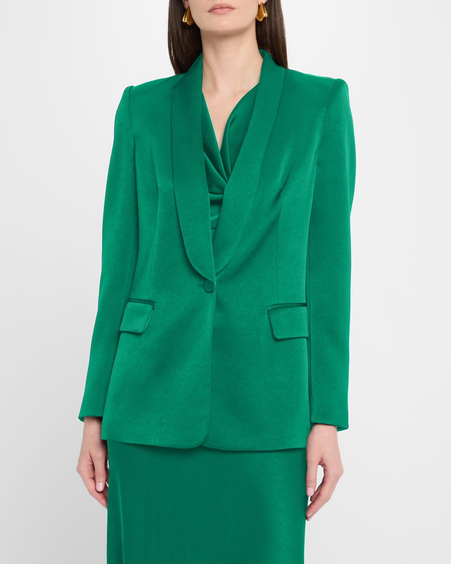 Sia Single-Button Shawl Collar Blazer Product Image