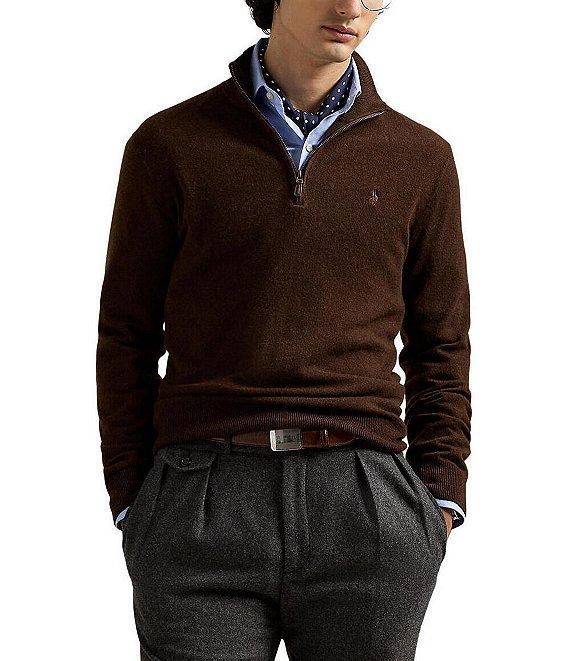 Polo Ralph Lauren Wool Quarter-Zip Sweater Product Image