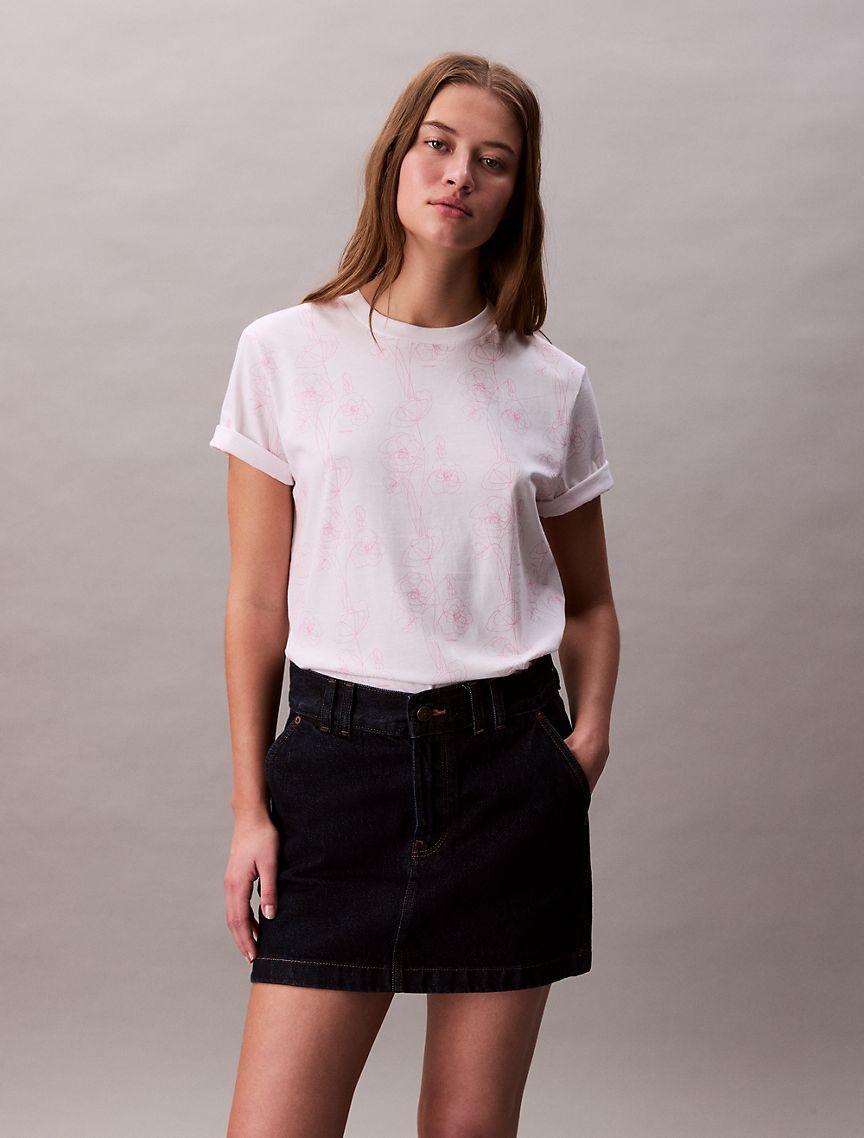 Allover Floral Print Classic T-Shirt  Product Image