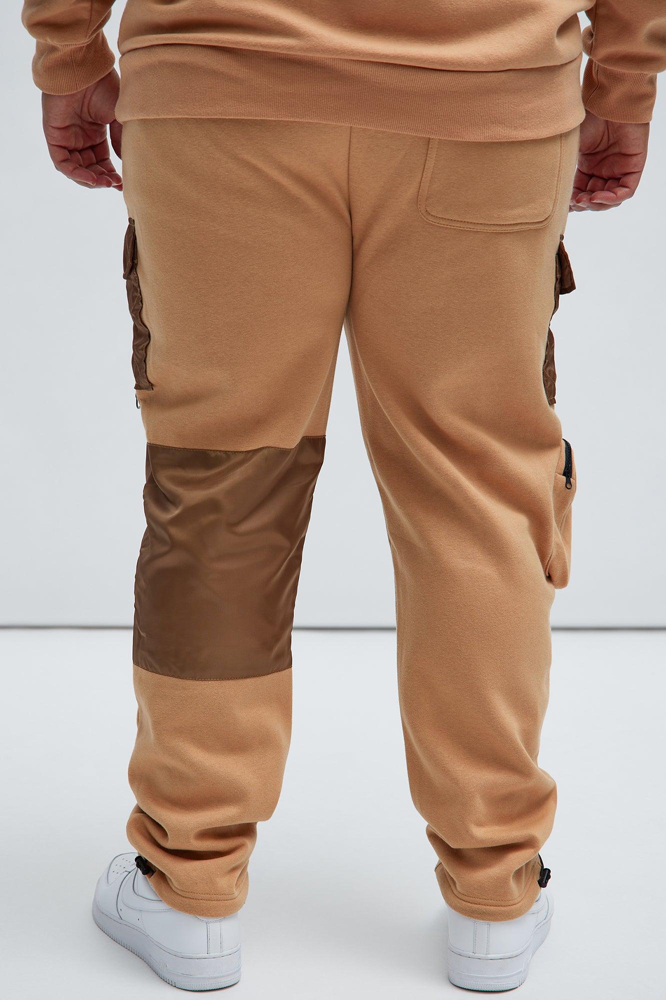 Stay Ready Cargo Sweatpants - Tan Product Image