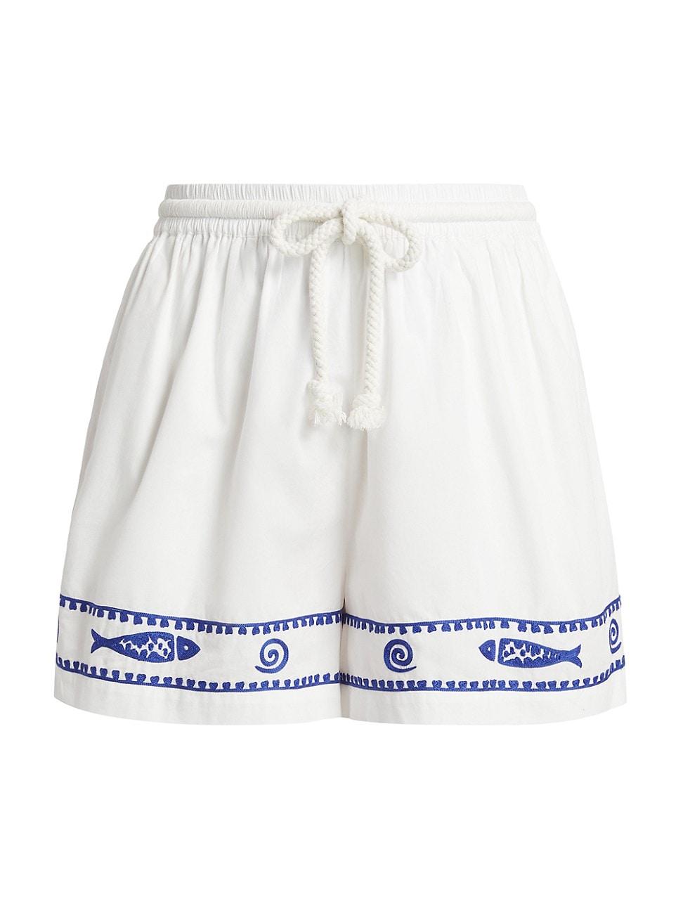 Womens Annette Embroidered Shorts Product Image