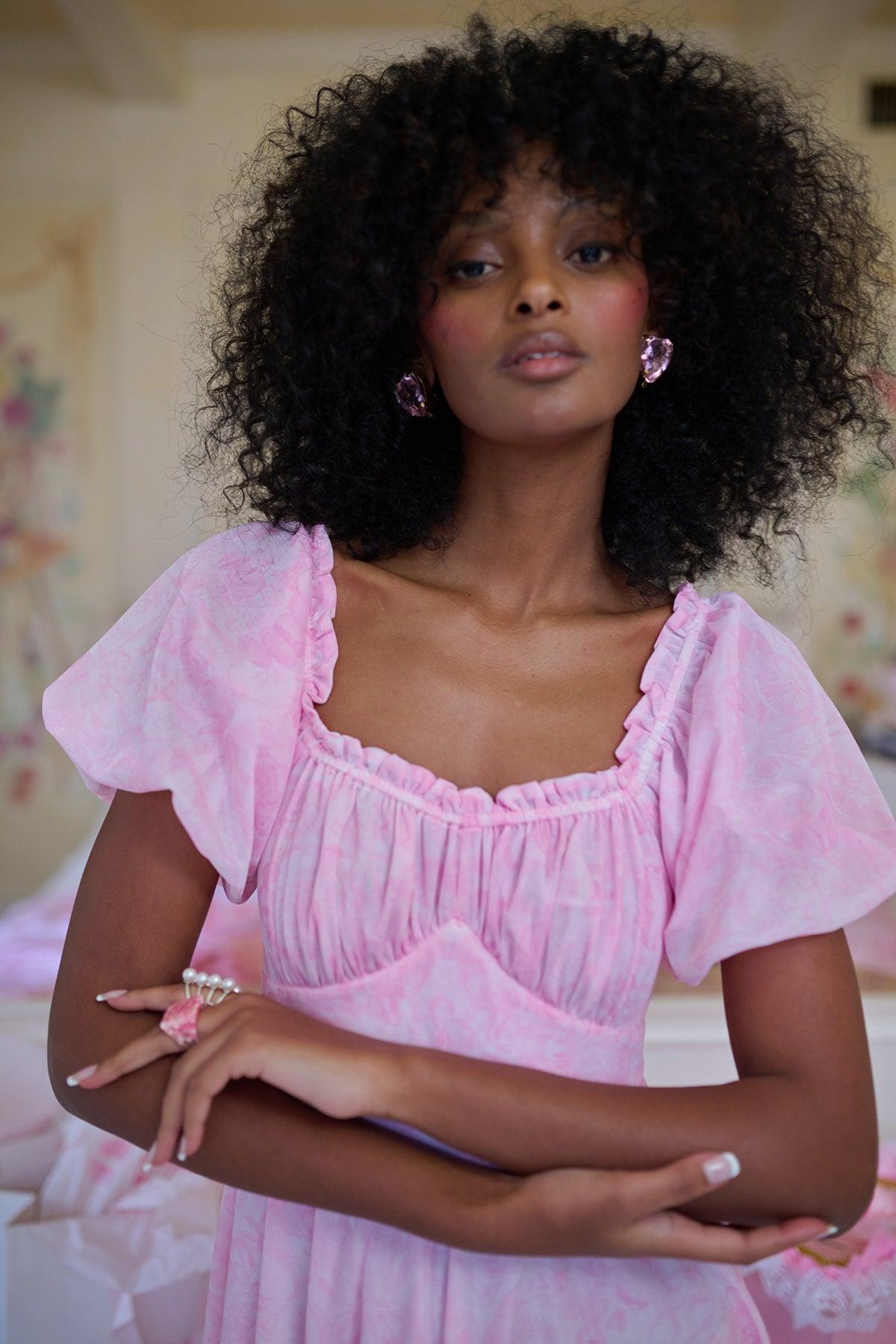 The Pink Porcelain Midi Nightie Product Image
