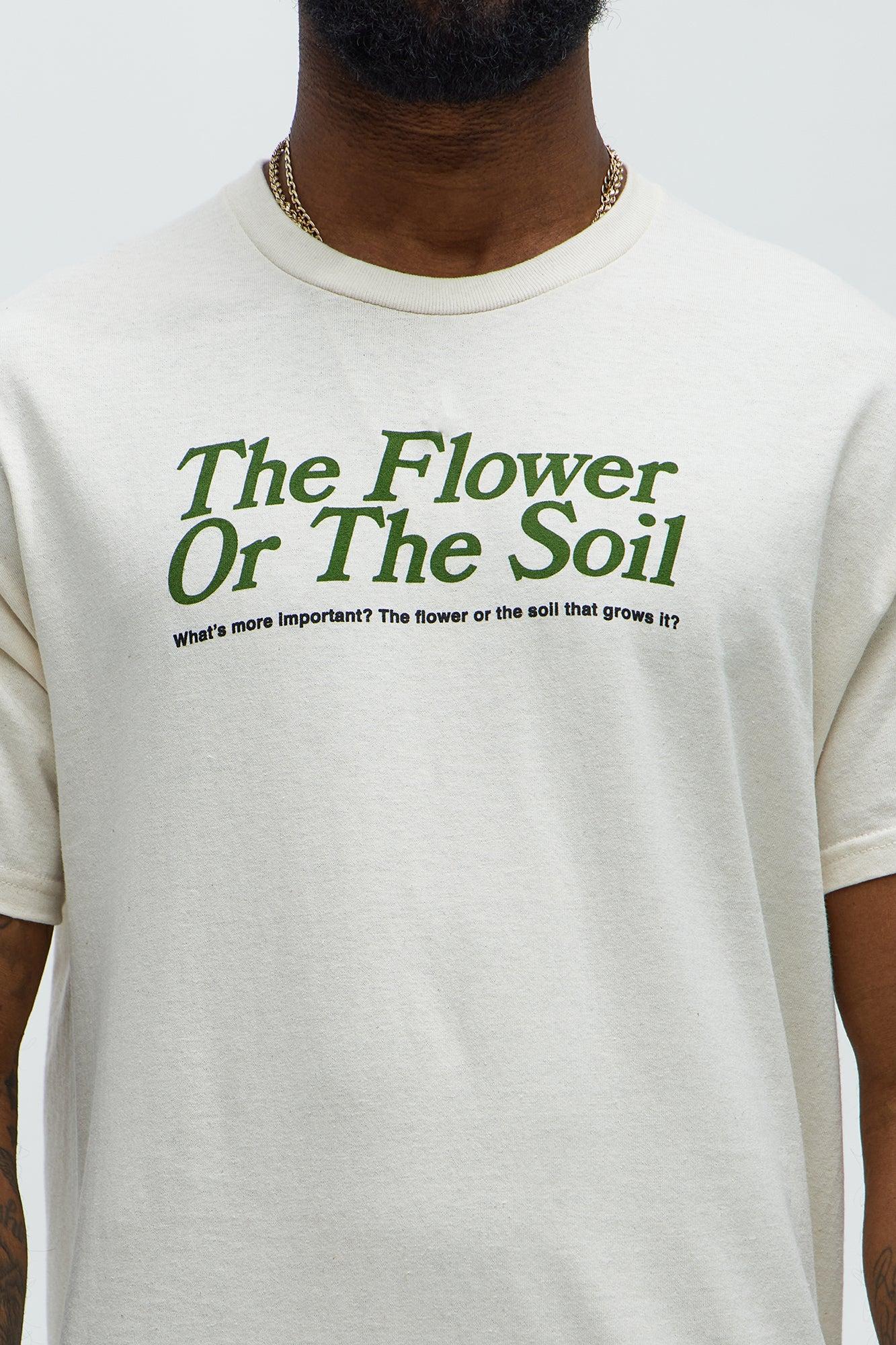 The Flower Short Sleeve Tee - Natural/Combo Product Image