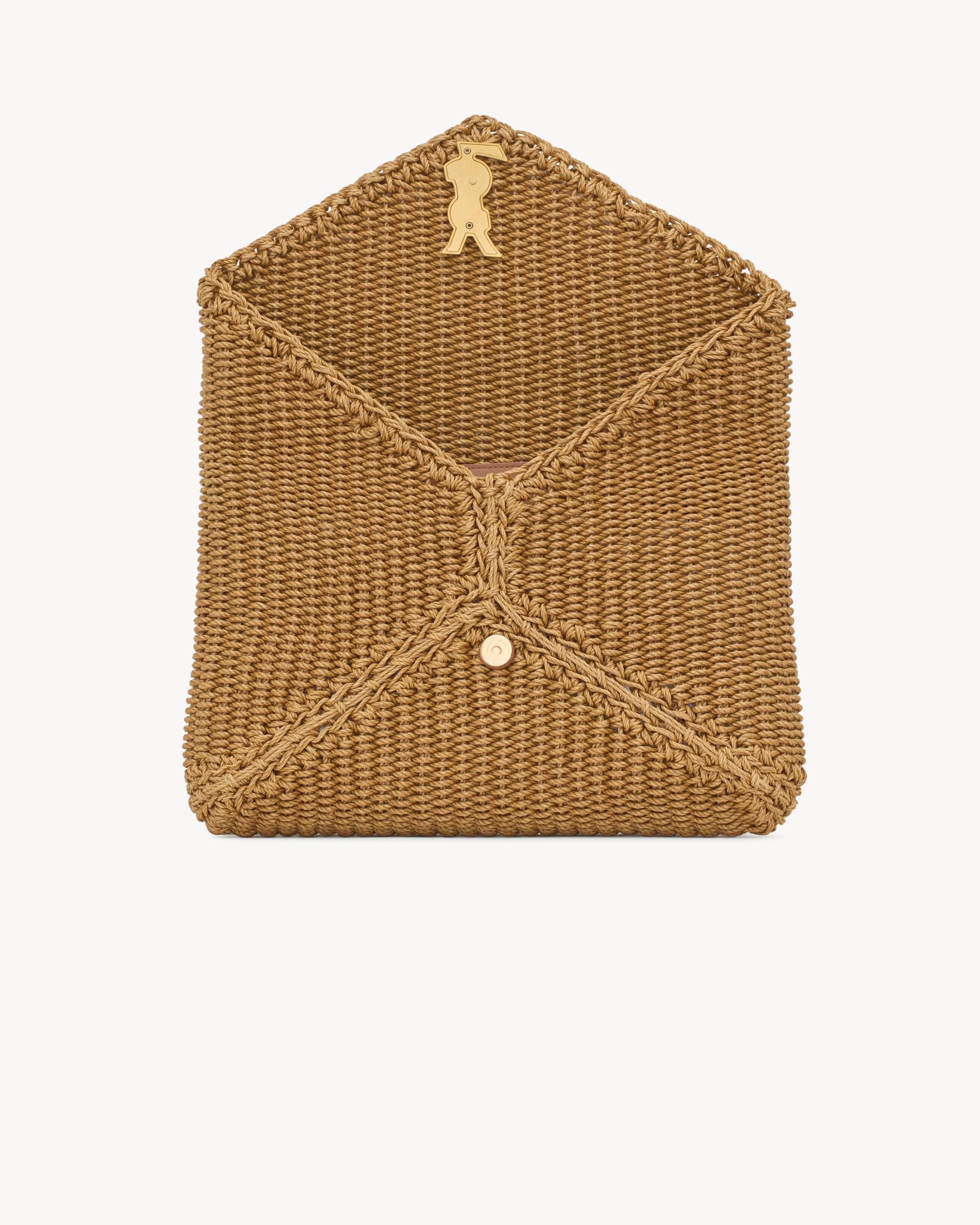 CASSANDRE large envelope pouch in rope Product Image