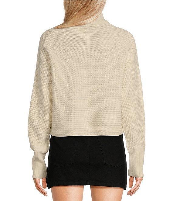 Gianni Bini Michelle Acrylic Mock Neck Long Sleeve Sweater Top Product Image
