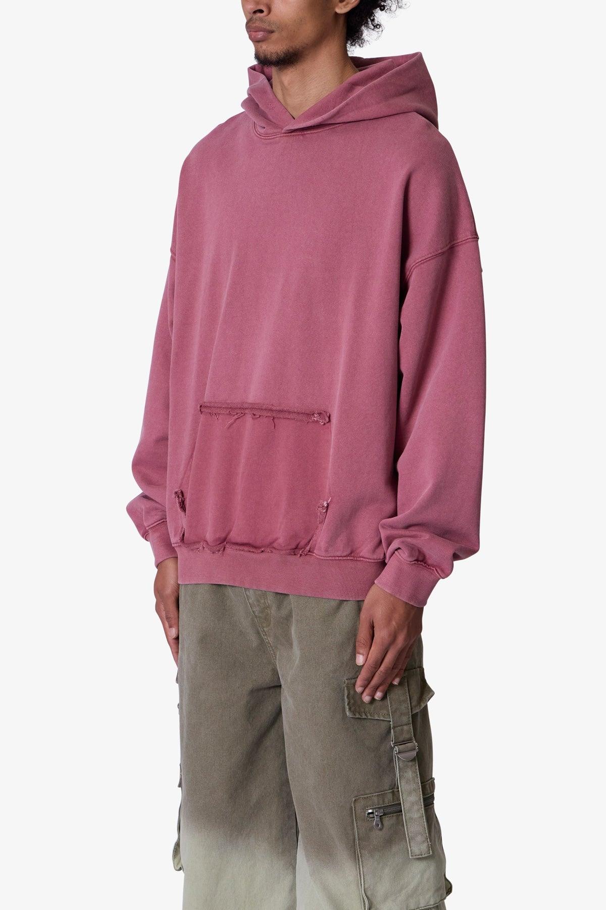Raw Stitch Hoodie - Purple Product Image