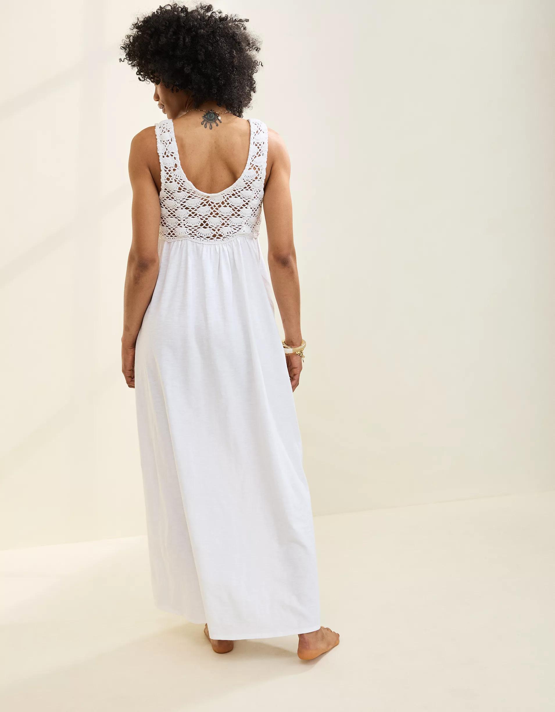 Aerie Crochet Maxi Dress Product Image