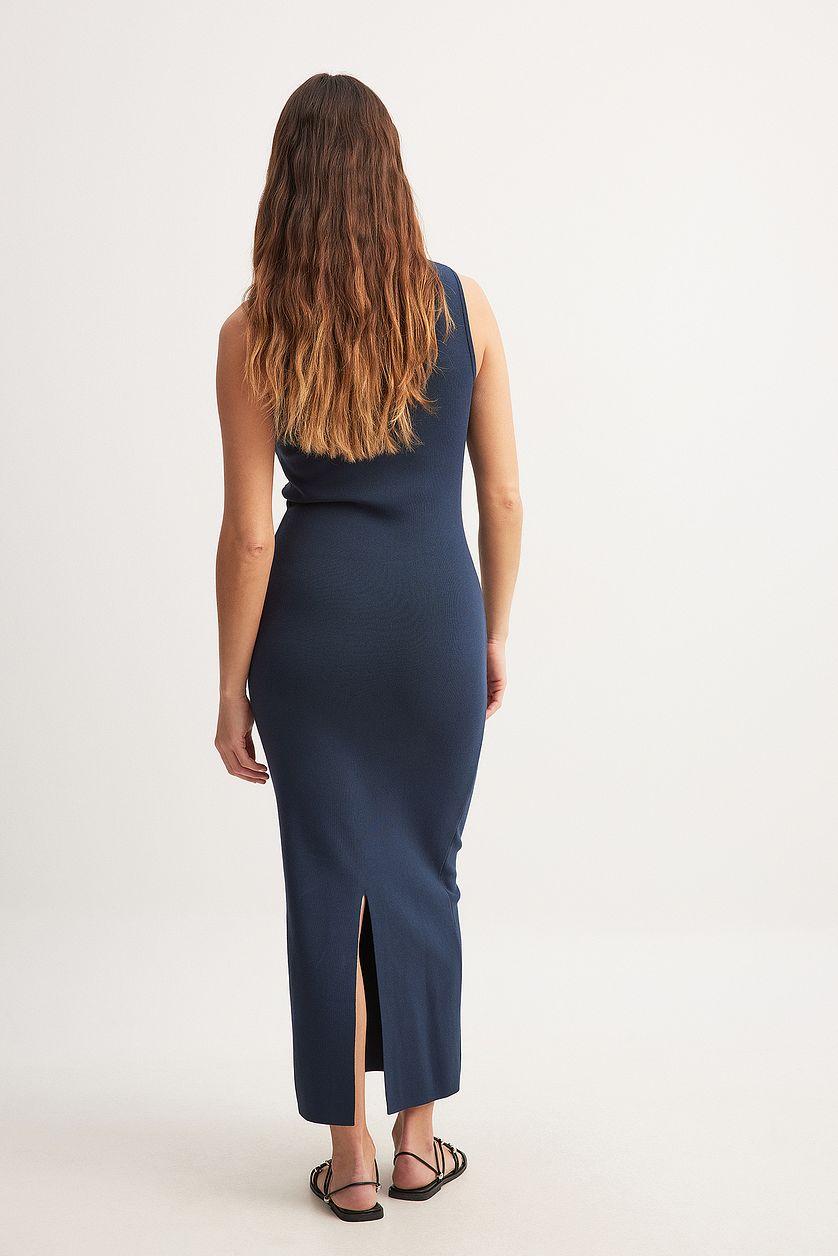 Fine Knitted Cut Out Maxi Dress Product Image