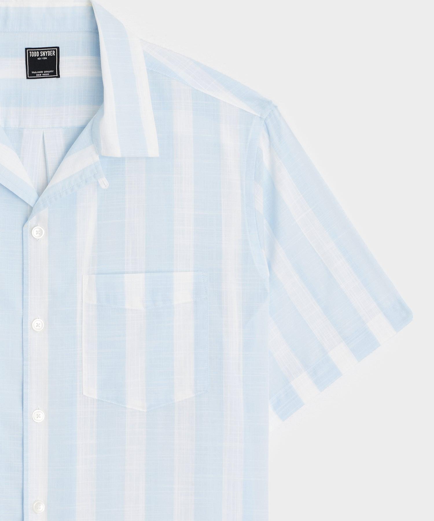 Cropped Cotton Summerweight Camp Collar Shirt Product Image