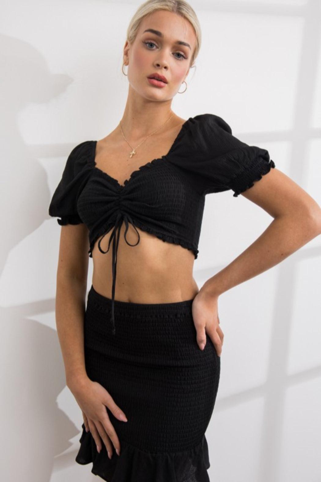 Smocked Bodycon Skirt Product Image