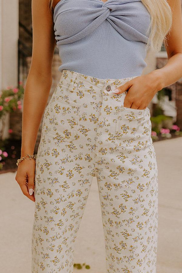 The Lilly High Waist Floral Pants Product Image