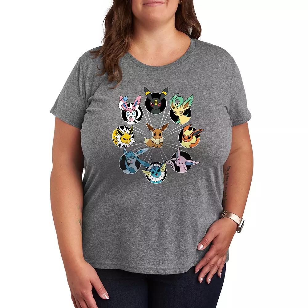 Women's Pokemon Eevee Evolution Graphic Tee,  Product Image