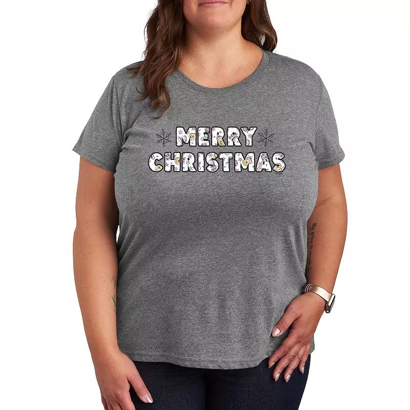 Disney's Winnie The Pooh Plus Merry Christmas Graphic Tee, Women's,  Product Image