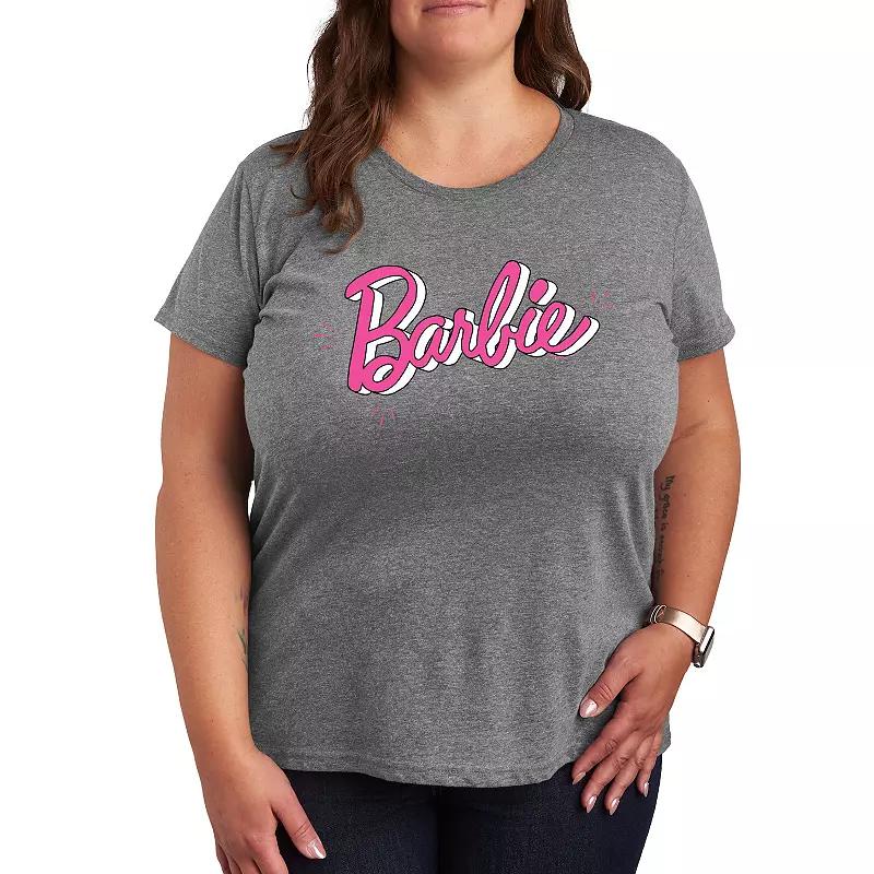 Plus Barbie® Sketch Logo Graphic Tee, Women's,  Product Image