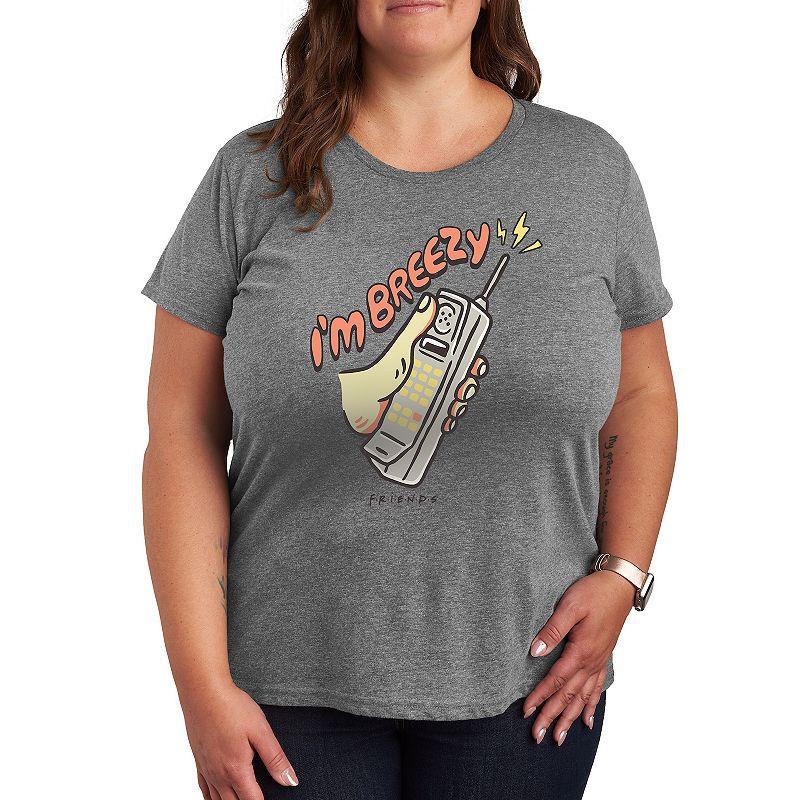 Plus Pokemon Happy Holidays Graphic Tee, Womens Grey Gray Product Image