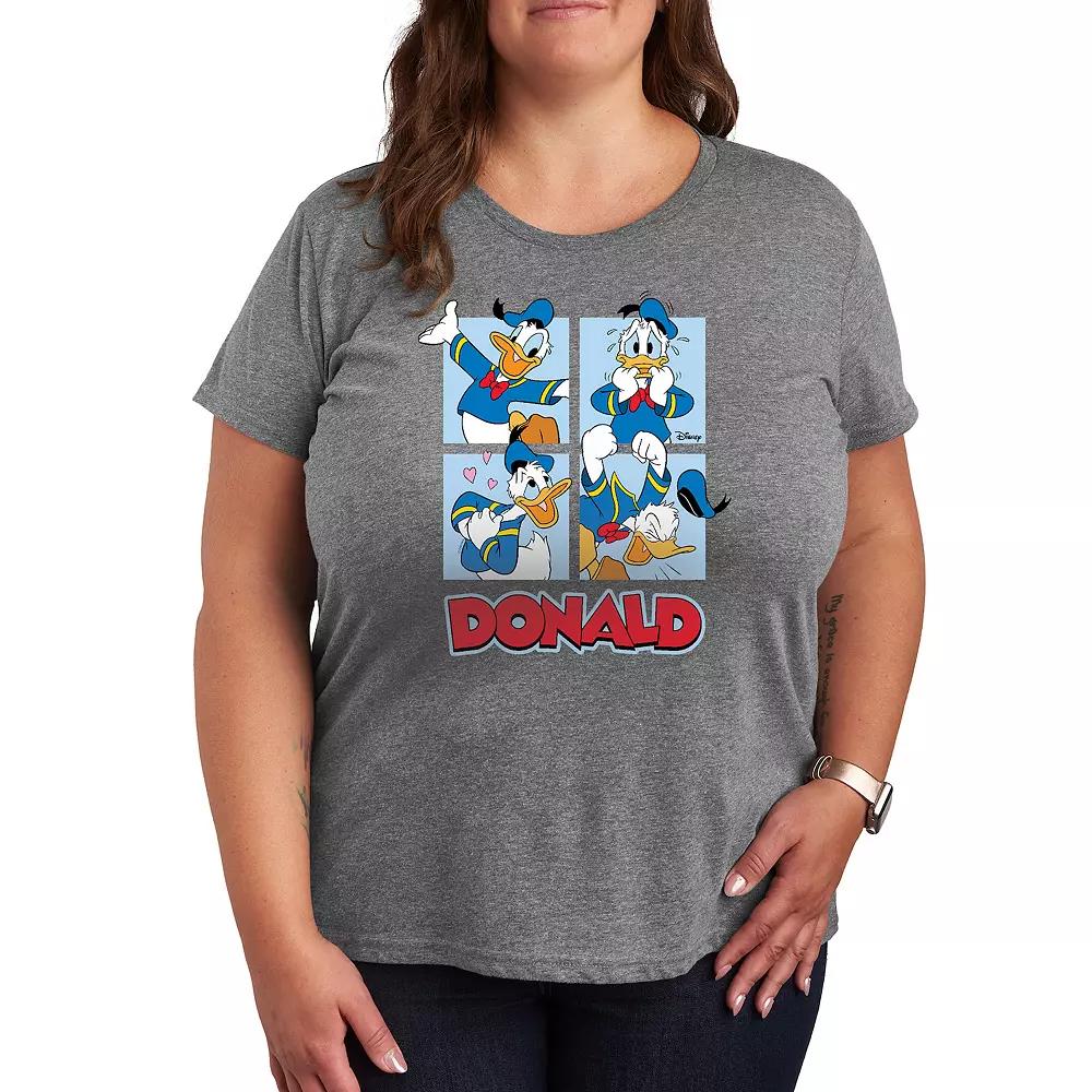 Disney's Donald Duck Plus Grid Graphic Tee, Women's,  Product Image
