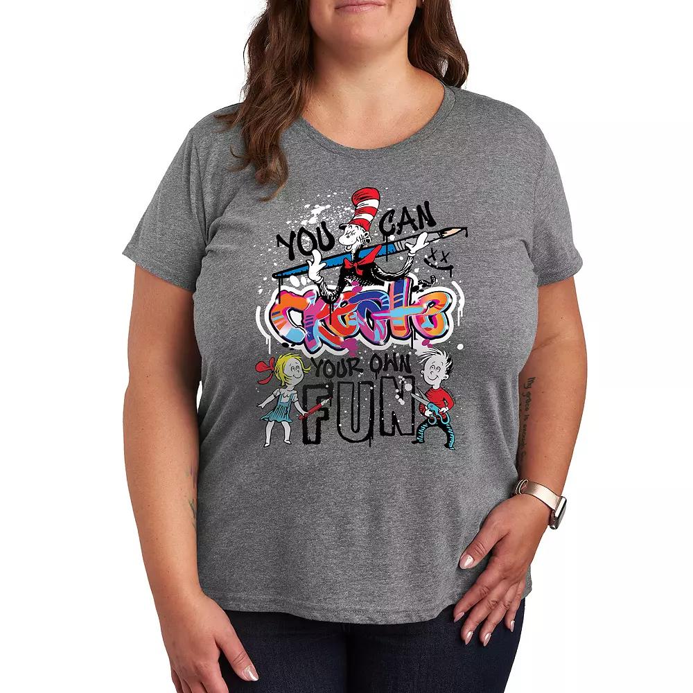 Plus Dr. Seuss Create Your Own Fun Graphic Tee, Women's,  Product Image