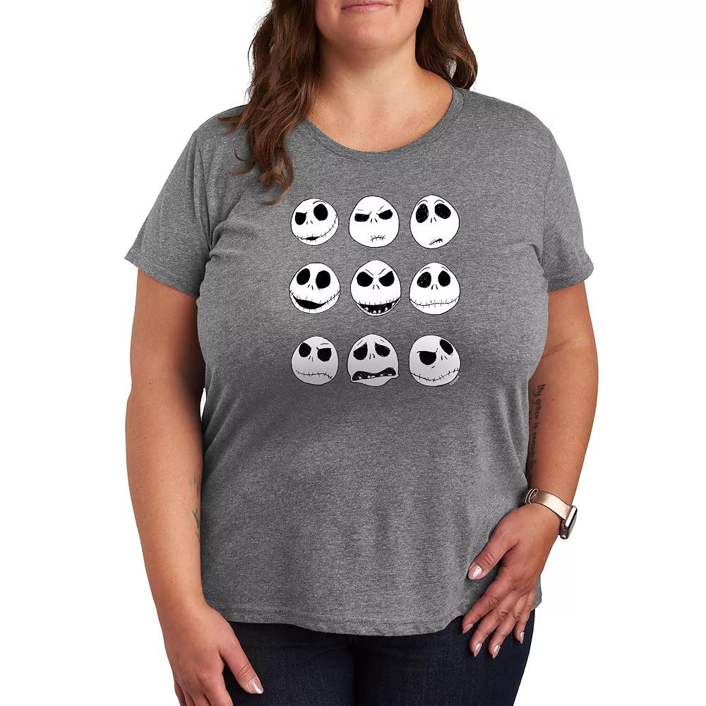 Disney's Nightmare Before Christmas Plus Jack Faces Graphic Tee, Women's,  Product Image