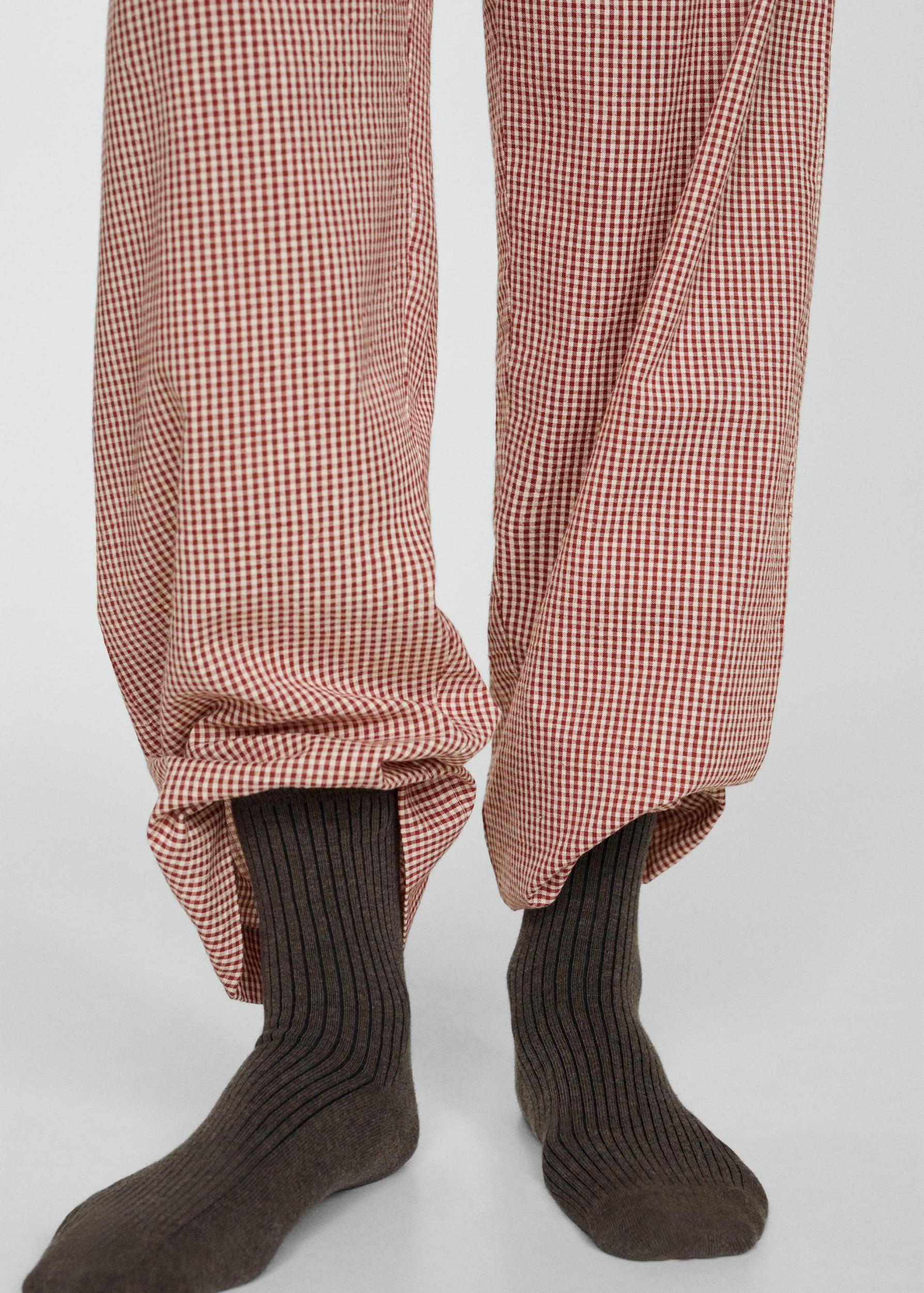 Two-piece cotton pyjamas - Women | MANGO USA Product Image