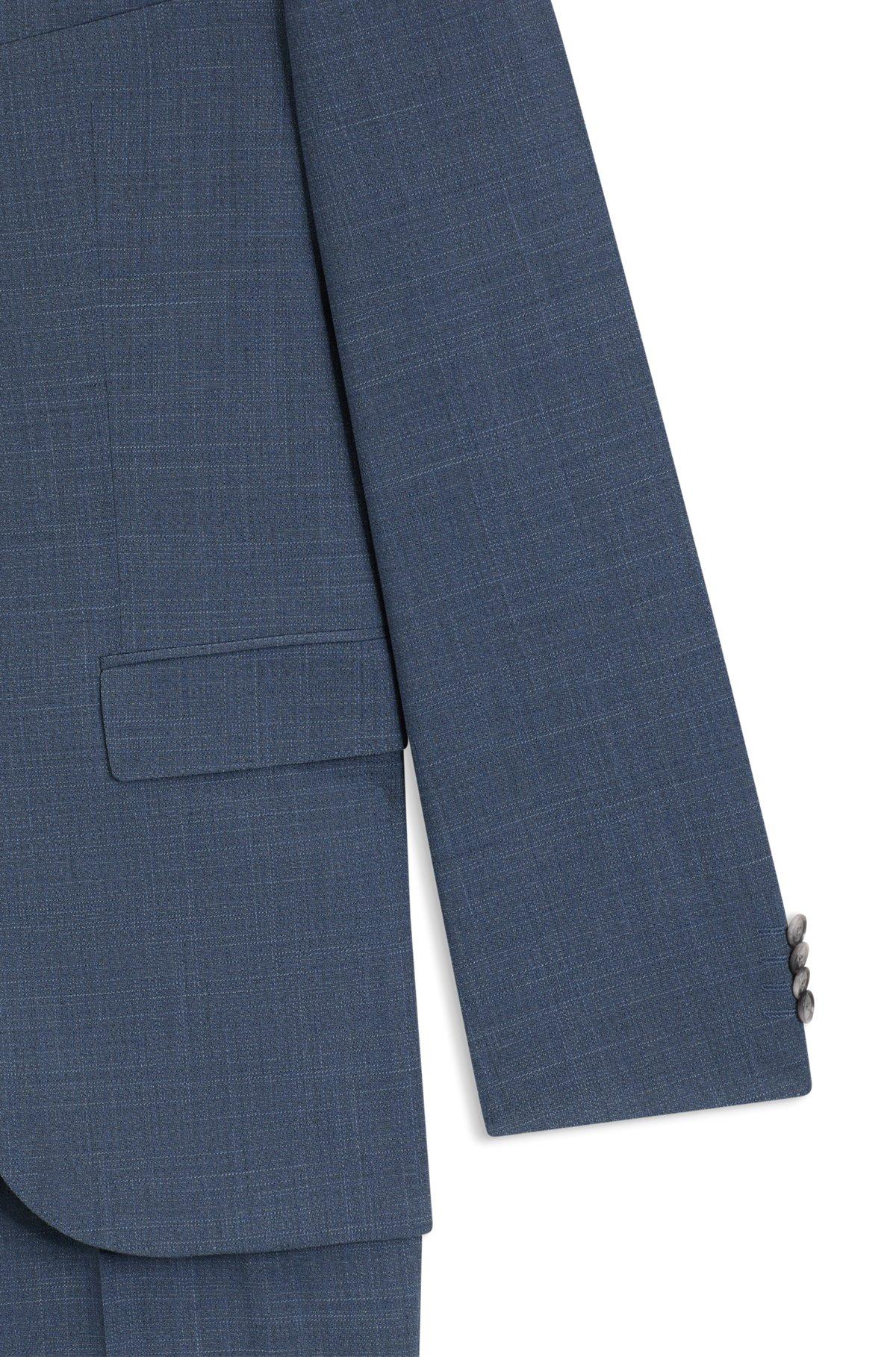 Regular-fit suit in patterned stretch cloth Product Image