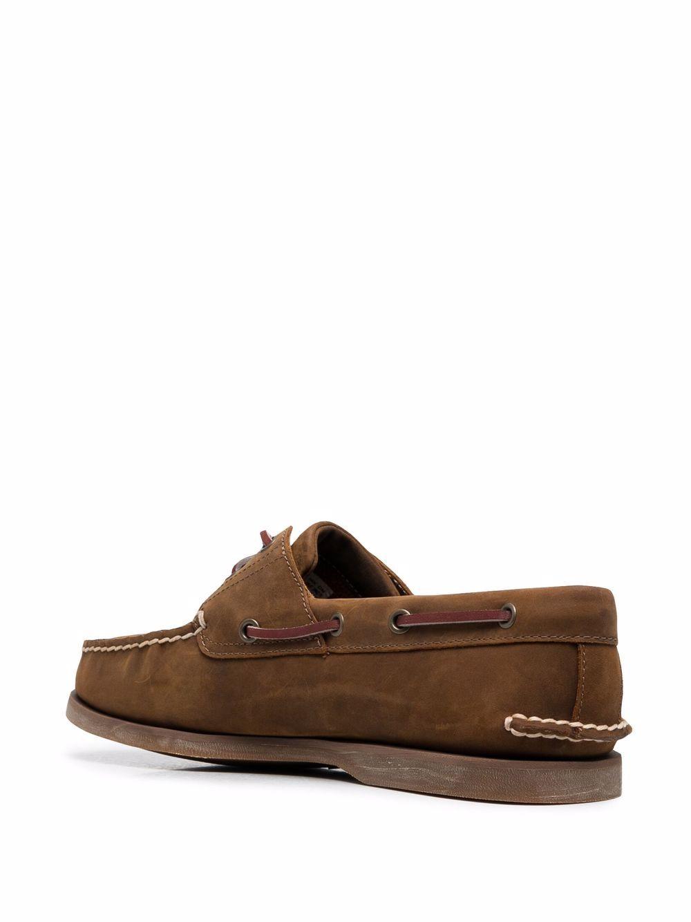 stitched leather boat shoes Product Image