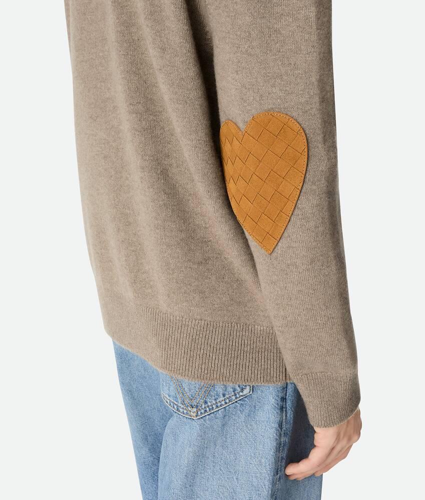 Men's Cashmere Cardigan in Beige Product Image