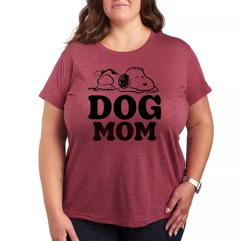 Plus Peanuts Snoopy Dog Mom Graphic Tee, Women's,  Product Image