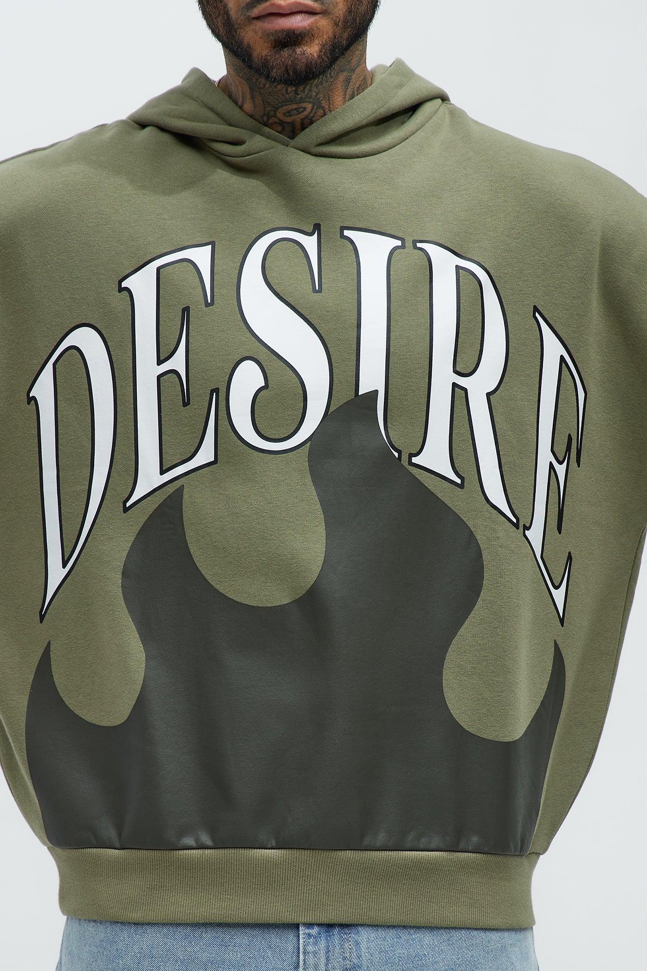 Tyson Fire & Desire Oversized Hoodie - Olive Product Image