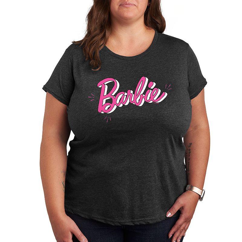 Plus Barbie® Sketch Logo Graphic Tee, Women's,  Product Image