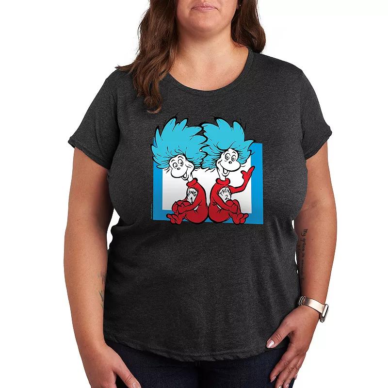 Plus Dr. Seuss Things 1 And 2 Graphic Tee, Women's,  Product Image