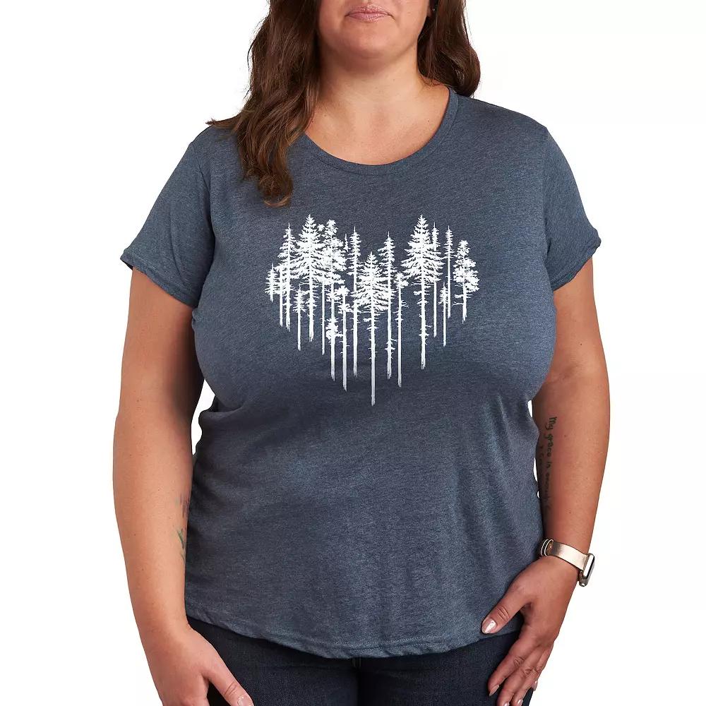 Plus Heart Trees Graphic Tee, Women's,  Product Image