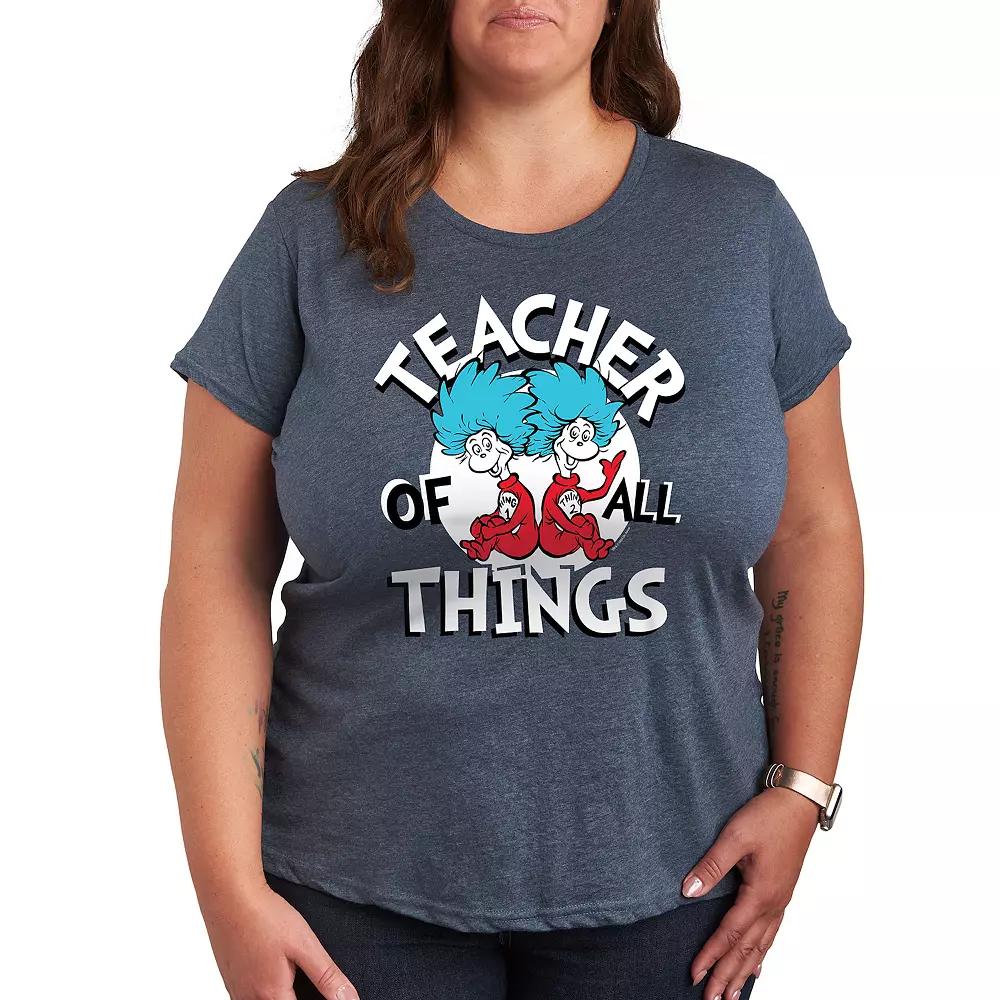 Plus Dr. Seuss Teacher Of All Things Graphic Tee, Women's,  Product Image