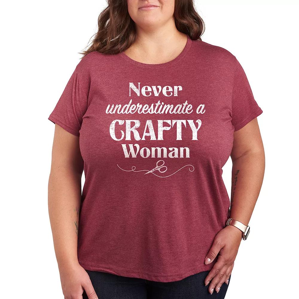 Plus A Crafty Woman Graphic Tee, Women's,  Product Image