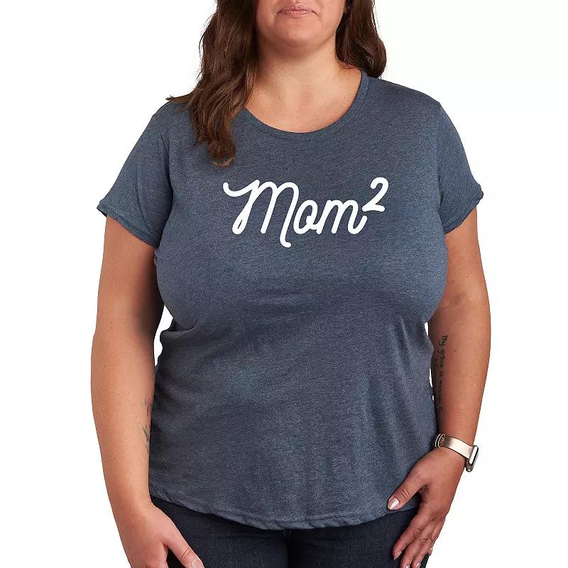 Plus Mom To The 2nd Power Graphic Tee, Women's,  Product Image