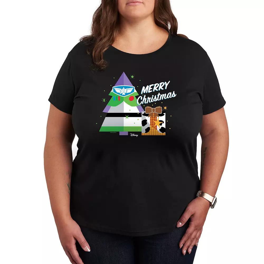 Disney / Pixar's Toy Story Women's Merry Christmas Graphic Tee, Girl's,  Product Image