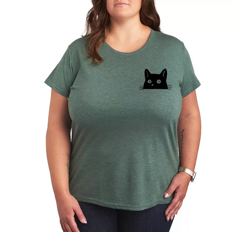 Plus Black Pawprint Graphic Tee, Women's,  Product Image