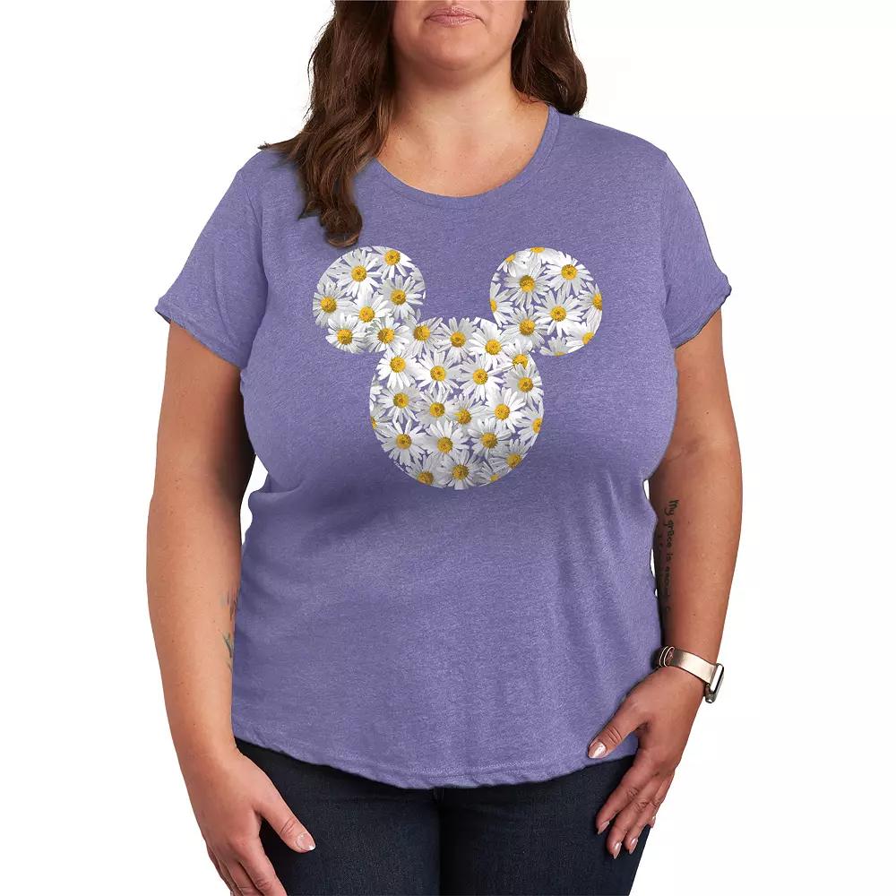 Disney's Mickey Mouse Plus Daisies Graphic Tee, Women's,  Product Image