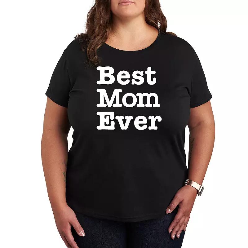 Plus Best Mom Ever Graphic Tee, Women's,  Product Image